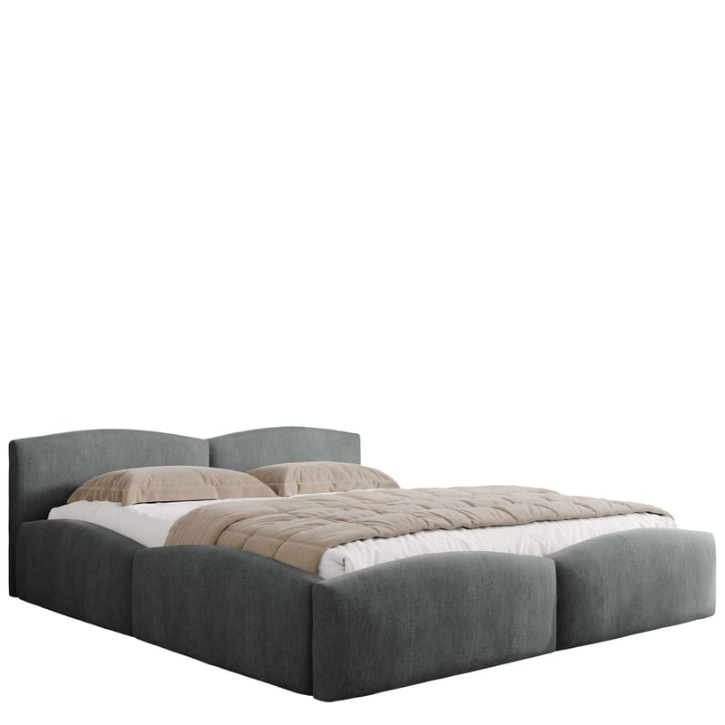 Aldrosen sängynrunko säilytystilalla 160x200 cm - harmaa - Huonekalut - Sänky - Sänkykehikot & sängynrungot