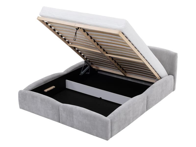 Aldrosen sängynrunko säilytystilalla 160x200 cm - ruskea - Huonekalut - Sänky - Sänkykehikot & sängynrungot