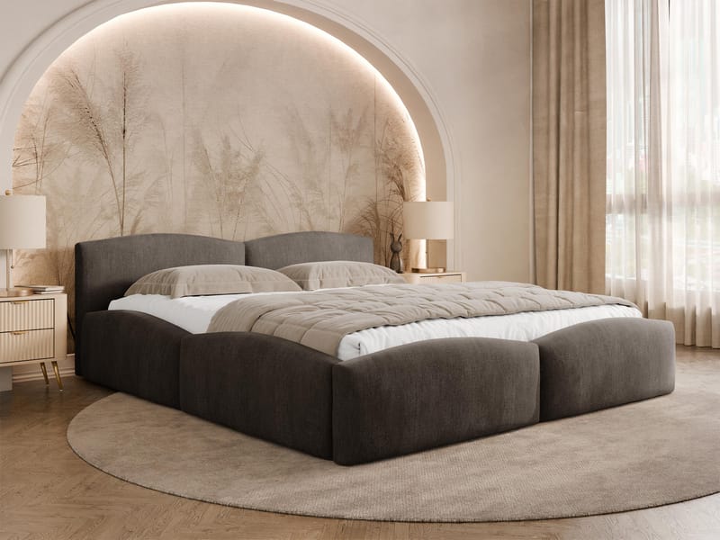 Aldrosen sängynrunko säilytystilalla 180x200 cm - ruskea - Huonekalut - Sänky - Sänkykehikot & sängynrungot