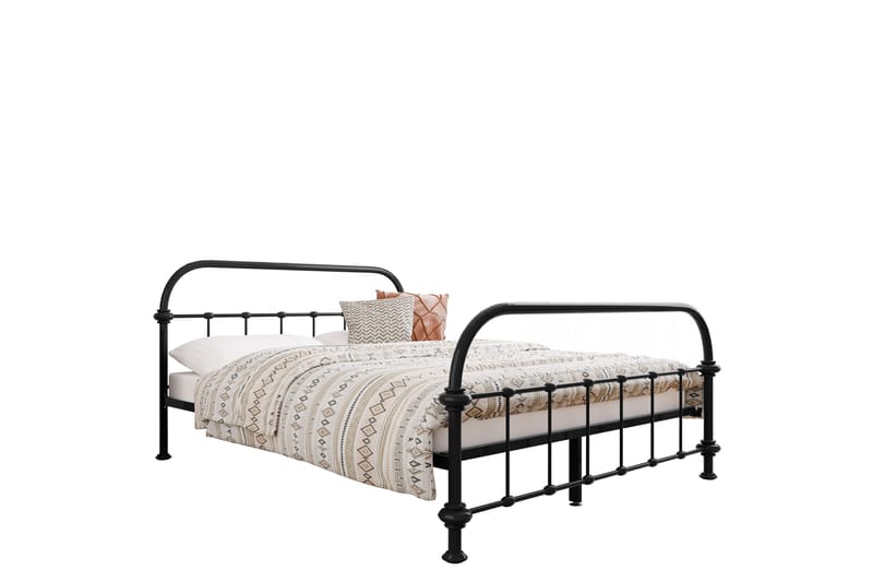 Aleesha Sängynrunko 140x200 cm, Musta