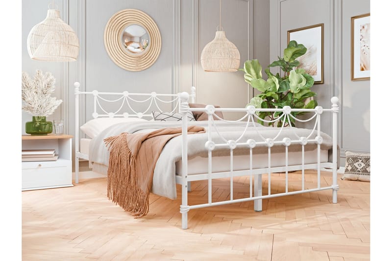 Alexa Sängynrunko 140x200 cm - Valkoinen - Huonekalut - Sänky - Sänkykehikot & sängynrungot