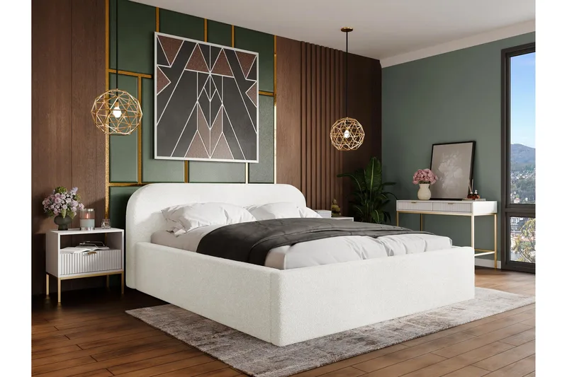 Alfiya Sängynrunko 180x200 cm - Valkoinen - Huonekalut - Sänky - Sänkykehikot & sängynrungot