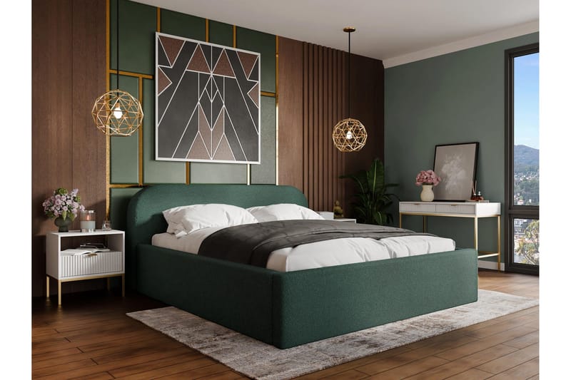 Alfiya Sängynrunko 180x200 cm - Vihreä - Huonekalut - Sänky - Sänkykehikot & sängynrungot
