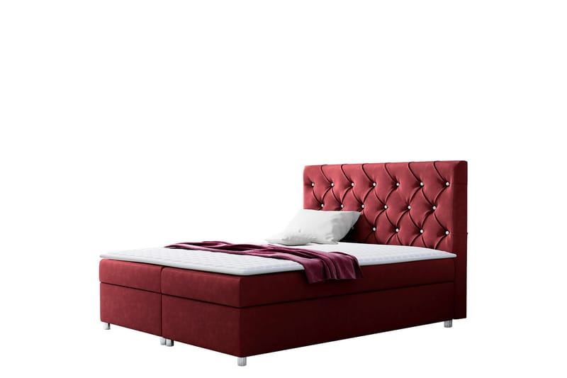 Alida sängpaketti kontinentalsänky 160x200 cm, Punainen
