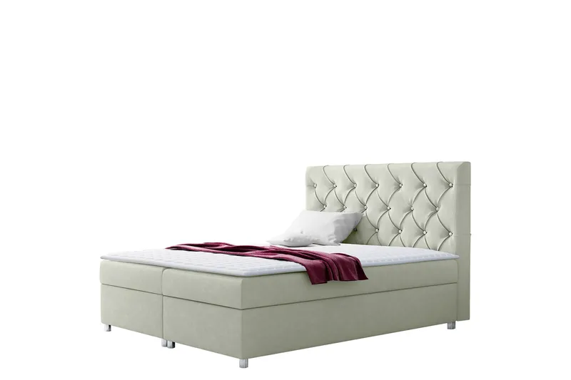 Alida Sänkypaketti Kontinentalsänky 200x200 cm - Vihreä - Huonekalut - Sänky - Sängyt säilytystilalla