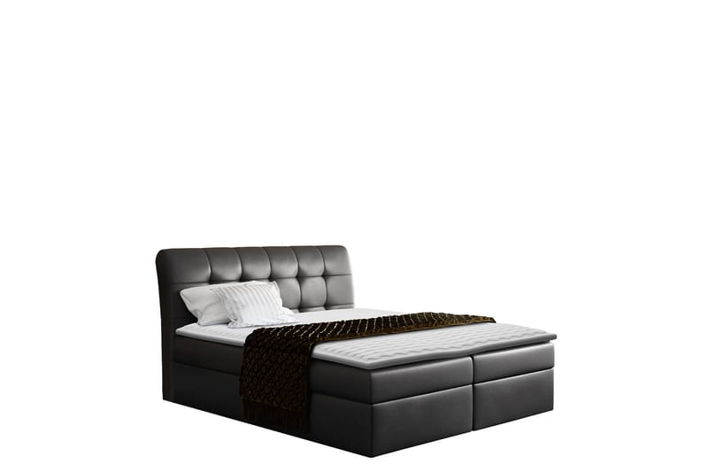 Alvik Sängpaketti Kontinentalsänky 120x200 cm, Musta