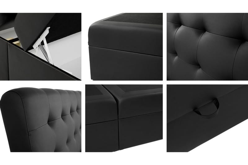 Alvik Sängpaketti Kontinentalsänky 140x200 cm - Valkoinen - Huonekalut - Sänky - Sängyt säilytystilalla