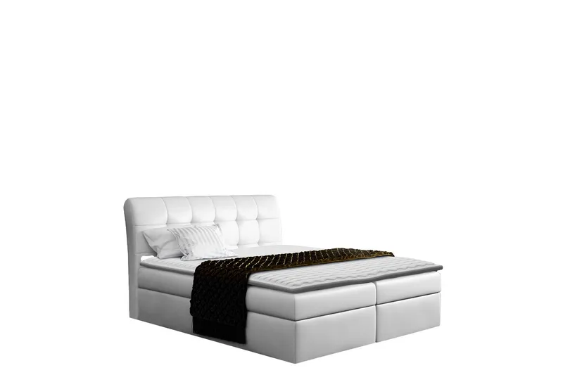 Alvik Sänkypaketti Kontinentalsänky 200x200 cm, Valkoinen