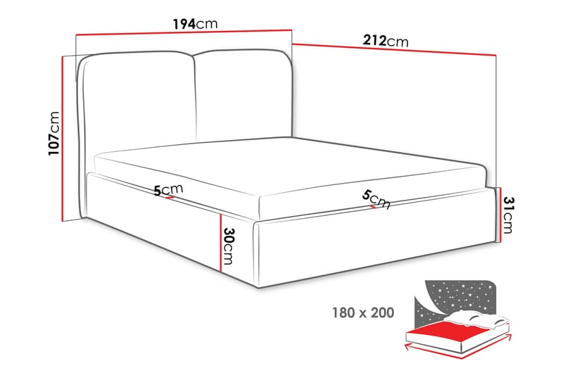 Arondel Säilytyssänky - Mintunvihreä - Huonekalut - Sänky - Sänkykehikot & sängynrungot