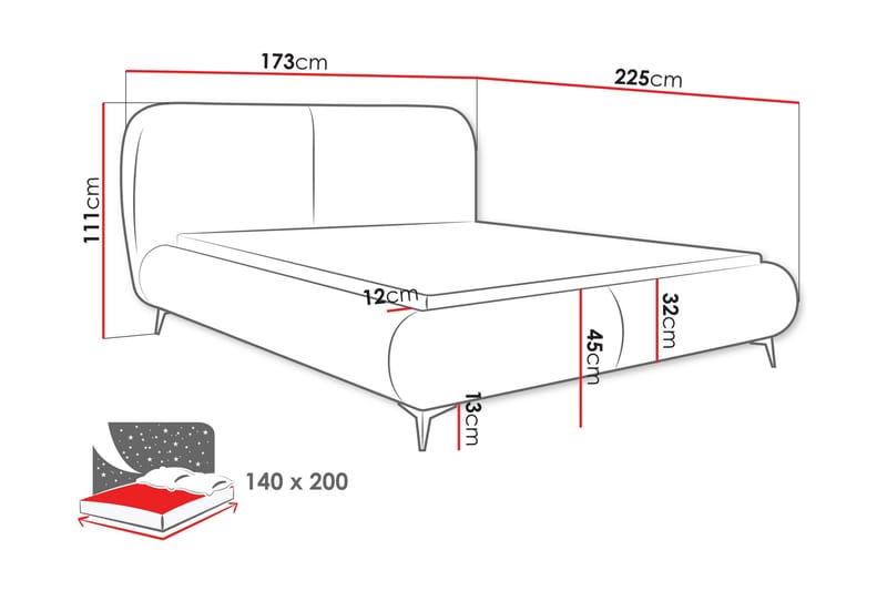 Arondel Säilytyssänky - Huonekalut - Sänky - Sänkykehikot & sängynrungot
