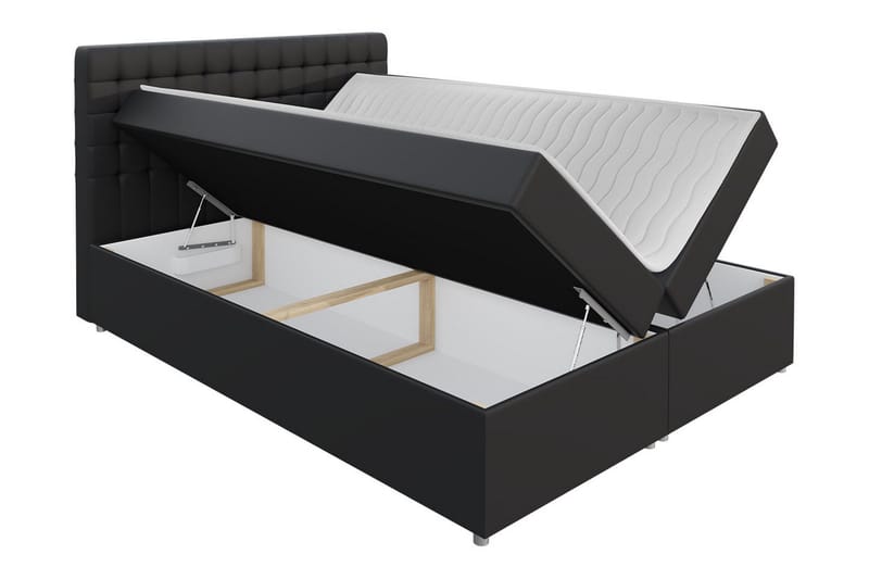 Asti sängpaketti kontinentalsänky 200x200 cm - Sininen - Huonekalut - Sänky - Sängyt säilytystilalla