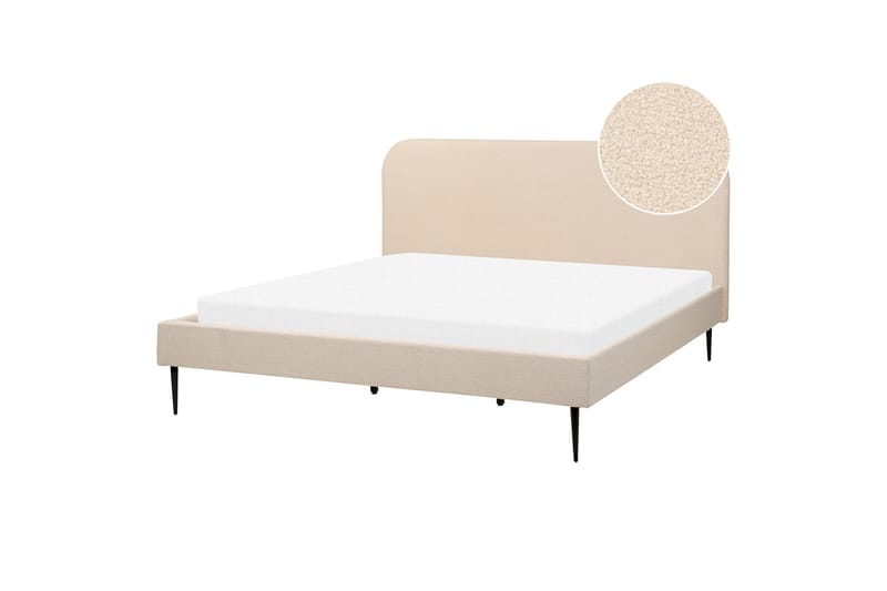 Baako Sänkykehys 180x200 cm - Beige/Musta - Huonekalut - Sänky - Sänkykehikot & sängynrungot