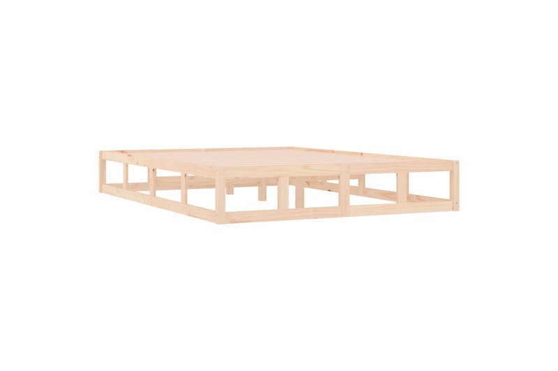beBasic Sängynrunko 135x190 cm 4FT6 Double täysi puu - Ruskea - Huonekalut - Sänky - Sänkykehikot & sängynrungot
