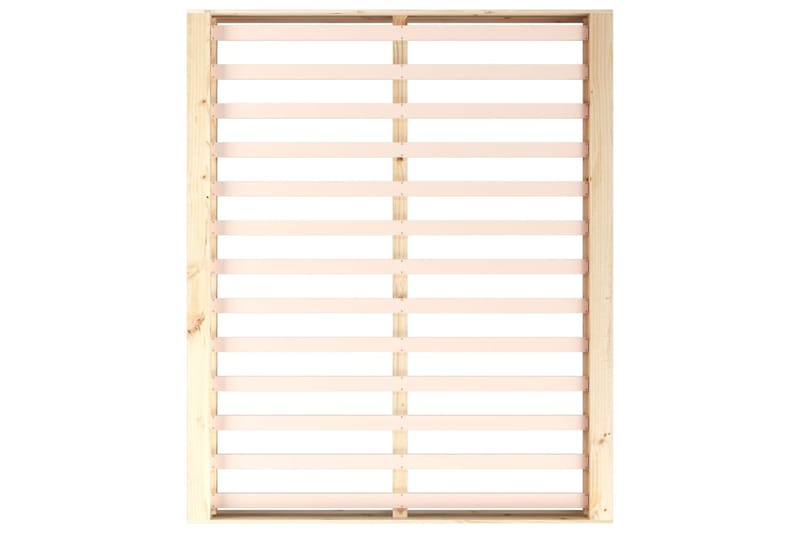 beBasic Sängynrunko 200x200 cm täysi puu - Ruskea - Huonekalut - Sänky - Sänkykehikot & sängynrungot