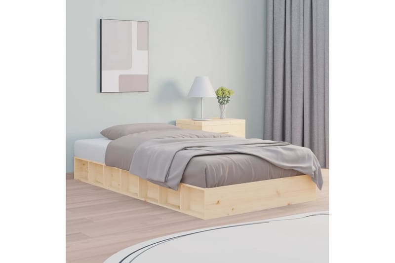 beBasic Sängynrunko 90x190 cm 3FT Single täysi puu - Ruskea - Huonekalut - Sänky - Sänkykehikot & sängynrungot