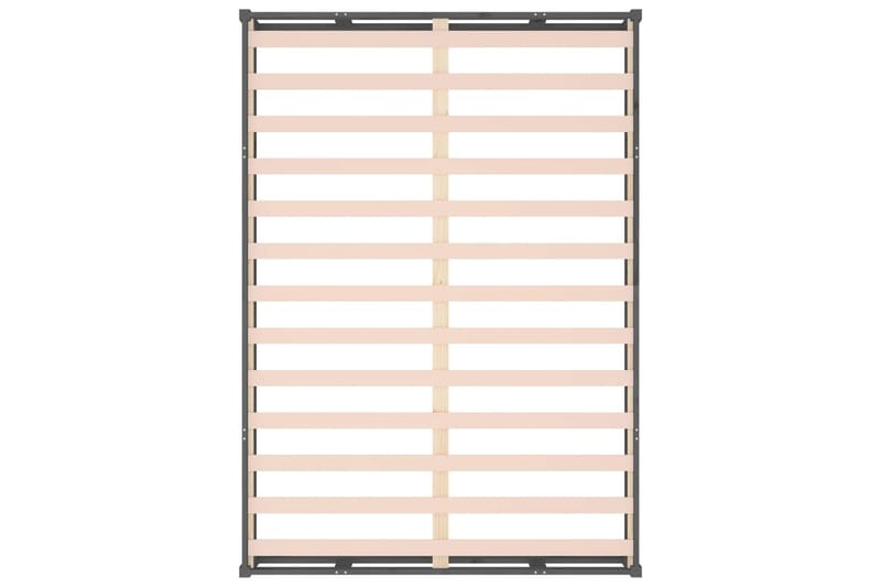beBasic Sängynrunko harmaa 120x200 cm täysi puu - Harmaa - Huonekalut - Sänky - Sänkykehikot & sängynrungot