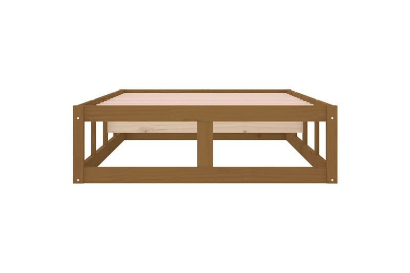 beBasic Sängynrunko hunajanruskea 100x200 cm täysi puu - Ruskea - Huonekalut - Sänky - Sänkykehikot & sängynrungot