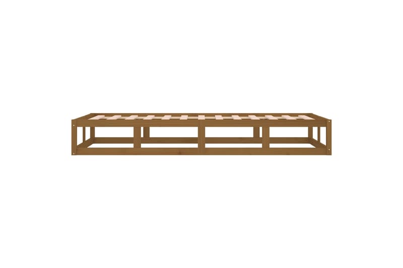beBasic Sängynrunko hunajanruskea 100x200 cm täysi puu - Ruskea - Huonekalut - Sänky - Sänkykehikot & sängynrungot