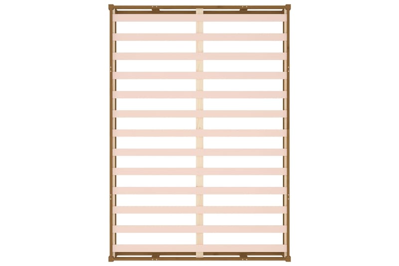 beBasic Sängynrunko hunajanruskea 120x200 cm täysi puu - Ruskea - Huonekalut - Sänky - Sänkykehikot & sängynrungot