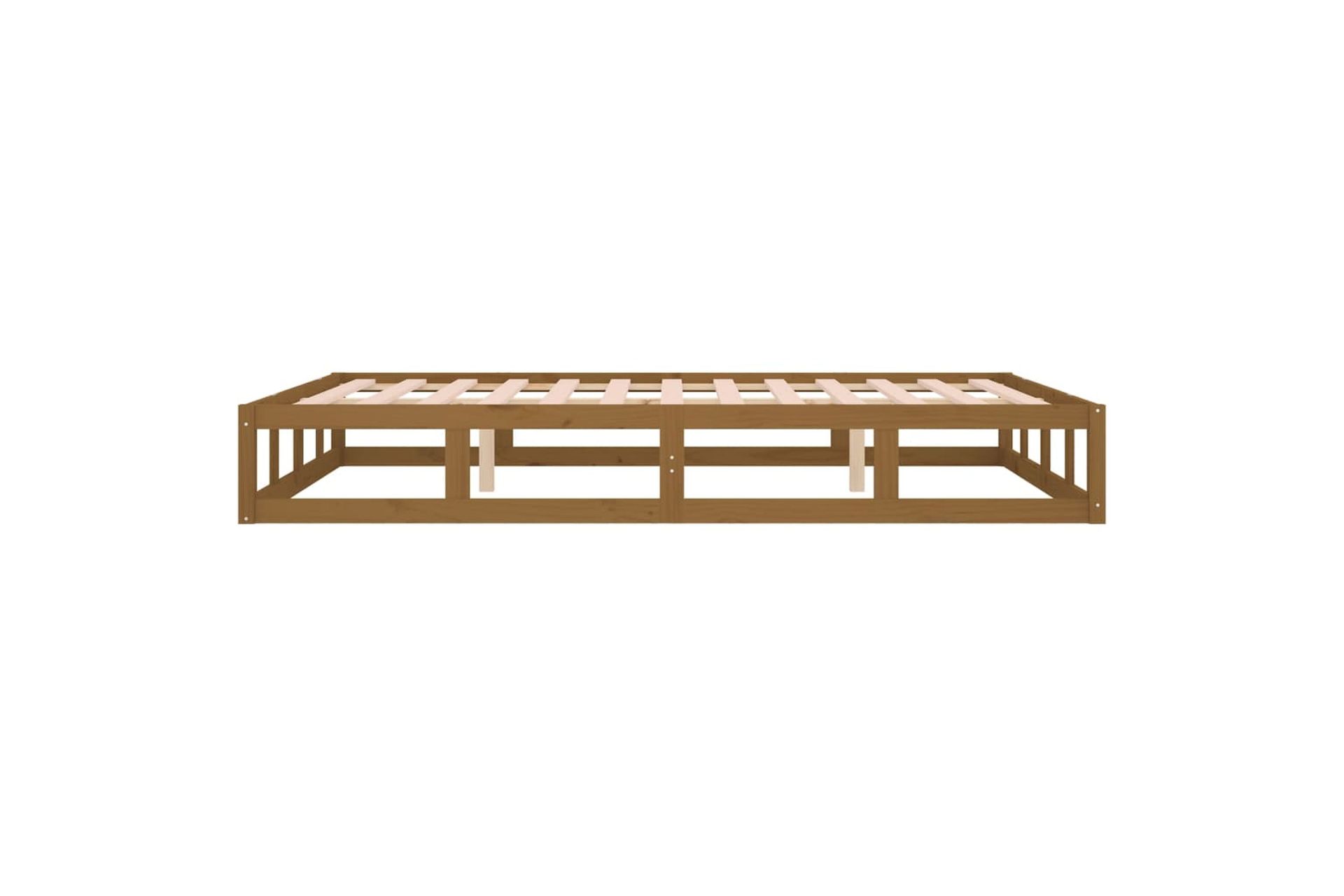 beBasic Sängynrunko hunajanruskea 120x200 cm täysi puu - Ruskea - Huonekalut - Sänky - Sänkykehikot & sängynrungot