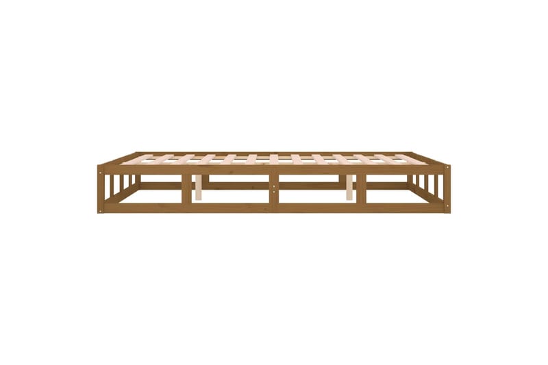 beBasic Sängynrunko hunajanruskea 150x200 cm 5FT King Size täysi puu - Ruskea - Huonekalut - Sänky - Sänkykehikot & sängynrungot