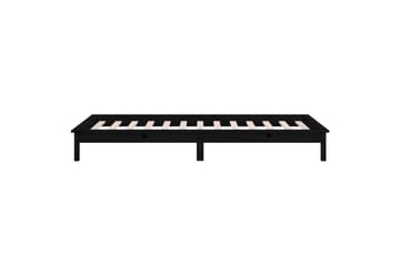 beBasic Sängynrunko LED musta 75x190 cm 2FT6 Small Single täysi puu - Musta - Huonekalut - Sänky - Sänkykehikot & sängynrungot