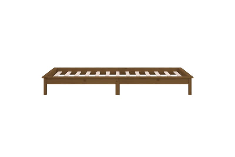 beBasic Sängynrunko LED ruskea 75x190 cm 2FT6 Small Single täysi puu - Ruskea - Huonekalut - Sänky - Sänkykehikot & sängynrungot