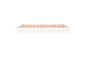 beBasic Sängynrunko LED valkoinen 180x200 cm 6FT Super King täysi puu - Valkoinen - Huonekalut - Sänky - Sänkykehikot & sängynrungot