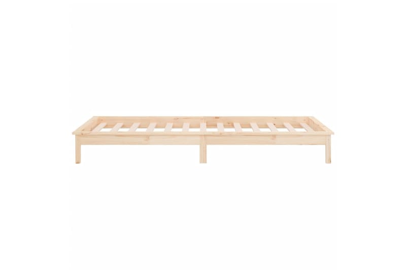 beBasic Sängynrunko LED-valoilla 90x190 cm 3FT Single täysi puu - Ruskea - Huonekalut - Sänky - Sänkykehikot & sängynrungot