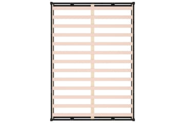 beBasic Sängynrunko musta 120x200 cm täysi puu - Musta - Huonekalut - Sänky - Sänkykehikot & sängynrungot