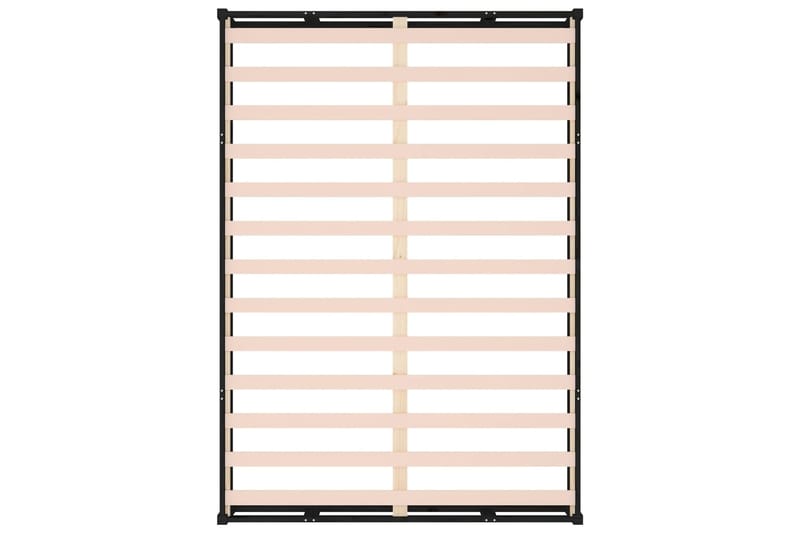 beBasic Sängynrunko musta 120x200 cm täysi puu - Musta - Huonekalut - Sänky - Sänkykehikot & sängynrungot