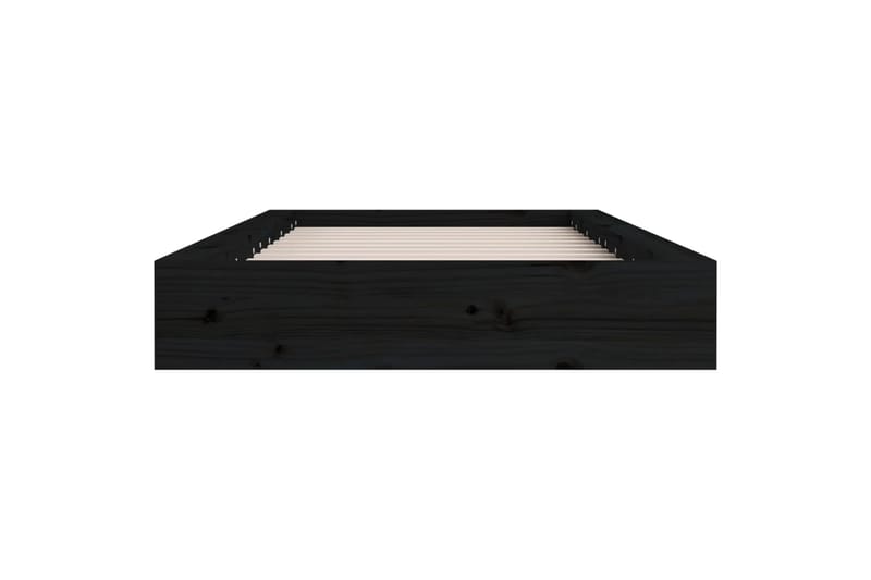 beBasic Sängynrunko musta 135x190 cm 4FT6 Double täysi puu - Musta - Huonekalut - Sänky - Sänkykehikot & sängynrungot