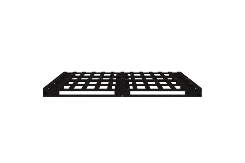beBasic Sängynrunko musta 140x190 cm täysi mänty - Musta - Huonekalut - Sänky - Sänkykehikot & sängynrungot