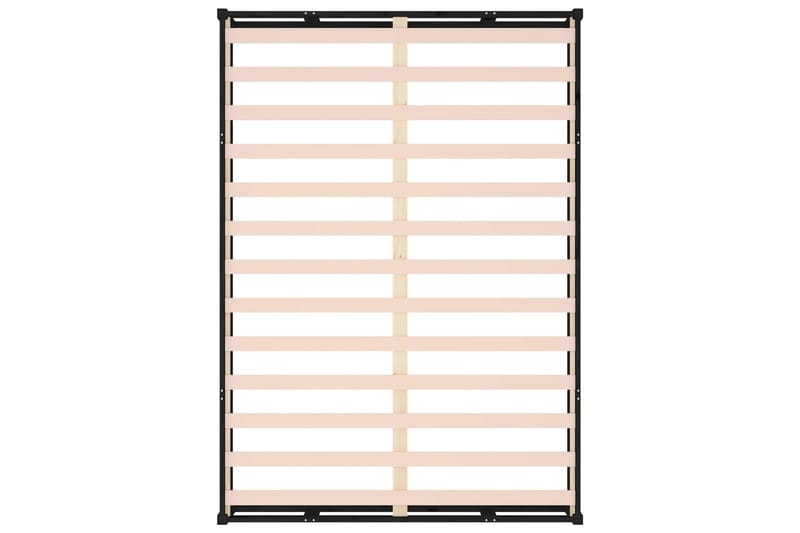 beBasic Sängynrunko musta 160x200 cm täysi puu - Musta - Huonekalut - Sänky - Sänkykehikot & sängynrungot