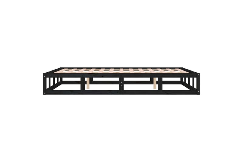 beBasic Sängynrunko musta 180x200 cm 6FT Super King täysi puu - Musta - Huonekalut - Sänky - Sänkykehikot & sängynrungot