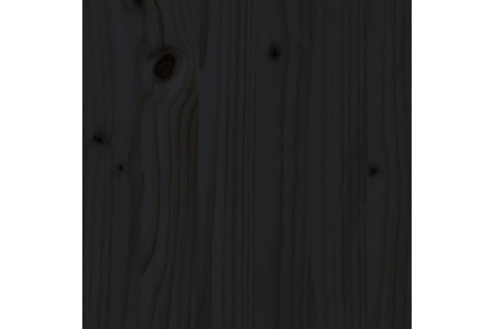 beBasic Sängynrunko musta 200x200 cm täysi puu - Musta - Sänkykehikot & sängynrungot