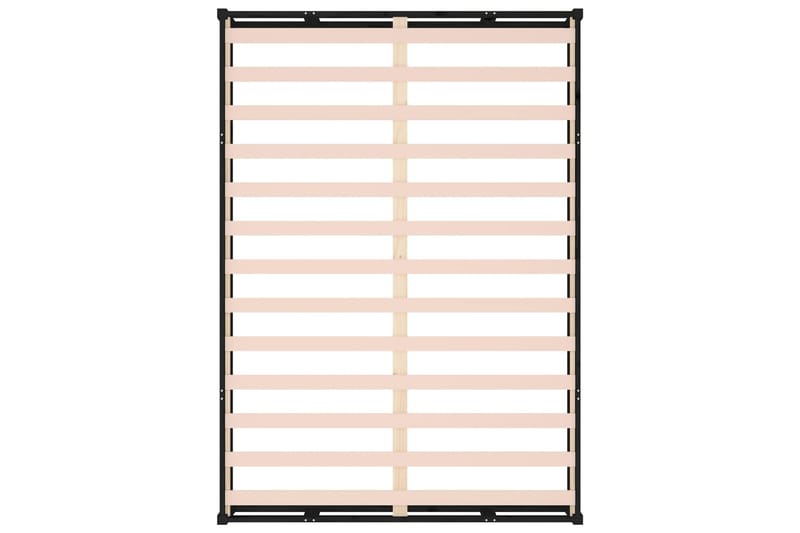 beBasic Sängynrunko musta 200x200 cm täysi puu - Musta - Huonekalut - Sänky - Sänkykehikot & sängynrungot