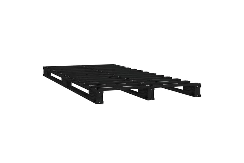 beBasic Sängynrunko musta 75x190 cm täysi mänty 2FT6 Small Single - Musta - Huonekalut - Sänky - Sänkykehikot & sängynrungot