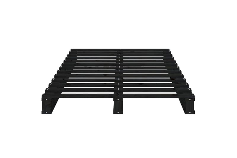 beBasic Sängynrunko musta 75x190 cm täysi mänty 2FT6 Small Single - Musta - Huonekalut - Sänky - Sänkykehikot & sängynrungot