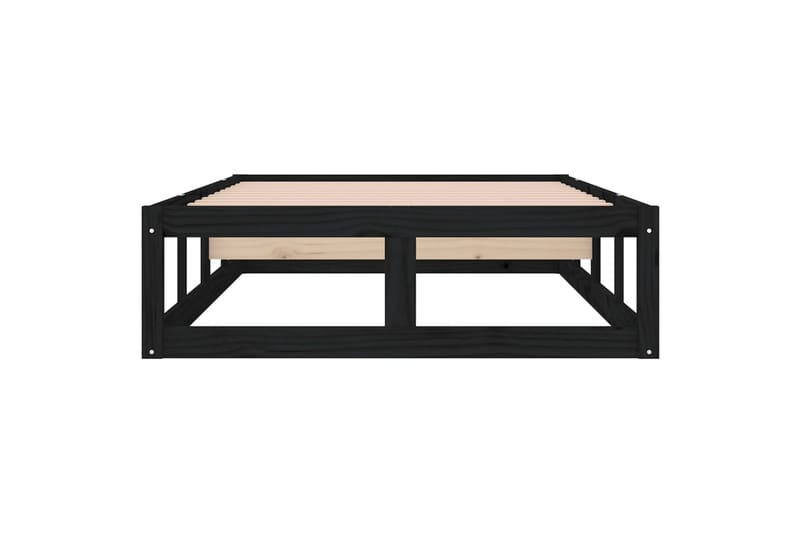 beBasic Sängynrunko musta 90x190 cm 3FT Single täysi puu - Musta - Huonekalut - Sänky - Sänkykehikot & sängynrungot