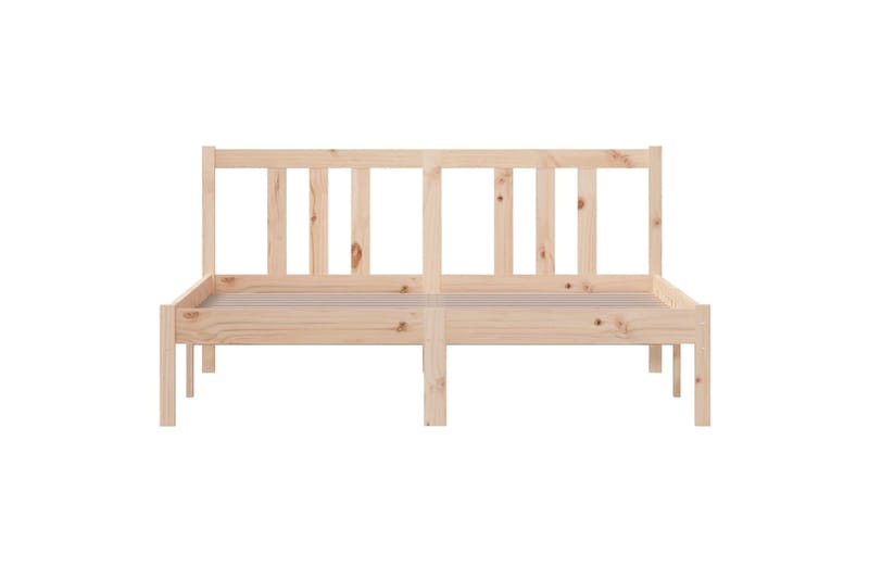 beBasic Sängynrunko täysi puu 135x190 cm 4FT6 Double - Ruskea - Huonekalut - Sänky - Sänkykehikot & sängynrungot