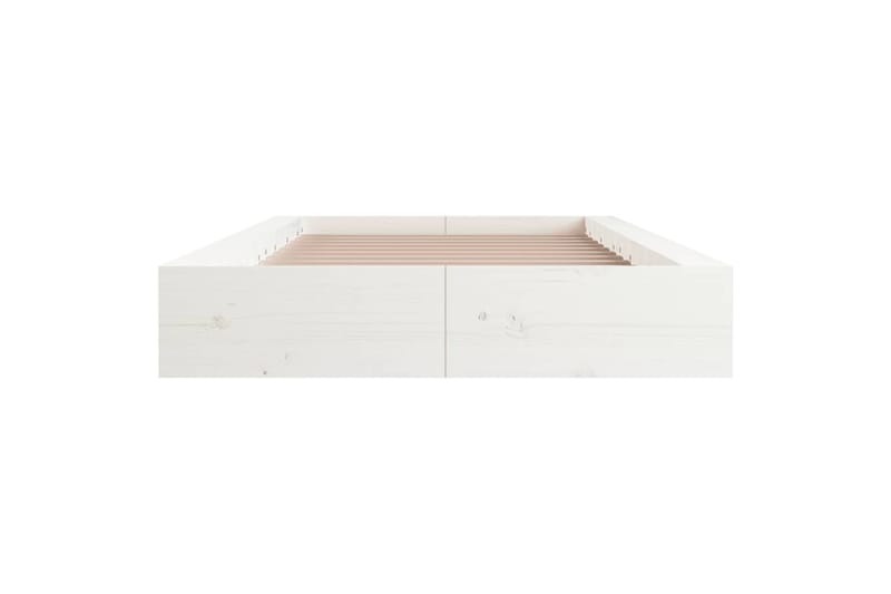 beBasic Sängynrunko valkoinen 100x200 cm täysi puu - Valkoinen - Huonekalut - Sänky - Sänkykehikot & sängynrungot