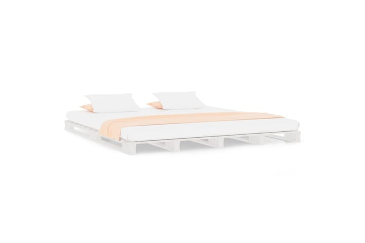beBasic Sängynrunko valkoinen 120x190 cm täysi mänty 4FT Small Double - Valkoinen - Sänkykehikot & sängynrungot