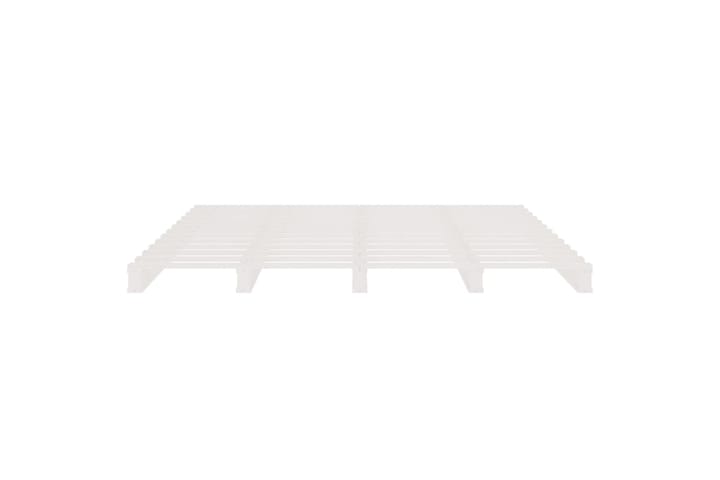 beBasic Sängynrunko valkoinen 120x200 cm täysi mänty - Valkoinen - Sänkykehikot & sängynrungot