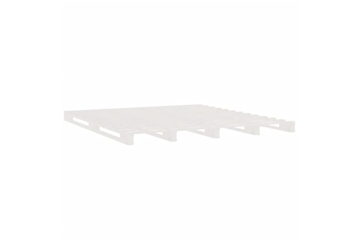 beBasic Sängynrunko valkoinen 135x190 cm täysi mänty 4FT6 Double - Valkoinen - Sänkykehikot & sängynrungot