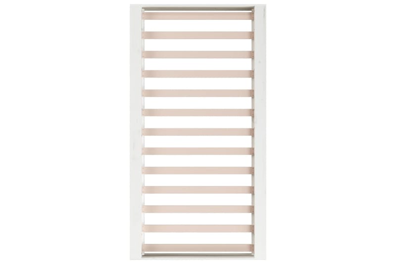 beBasic Sängynrunko valkoinen 140x190 cm täysi puu - Valkoinen - Huonekalut - Sänky - Sänkykehikot & sängynrungot