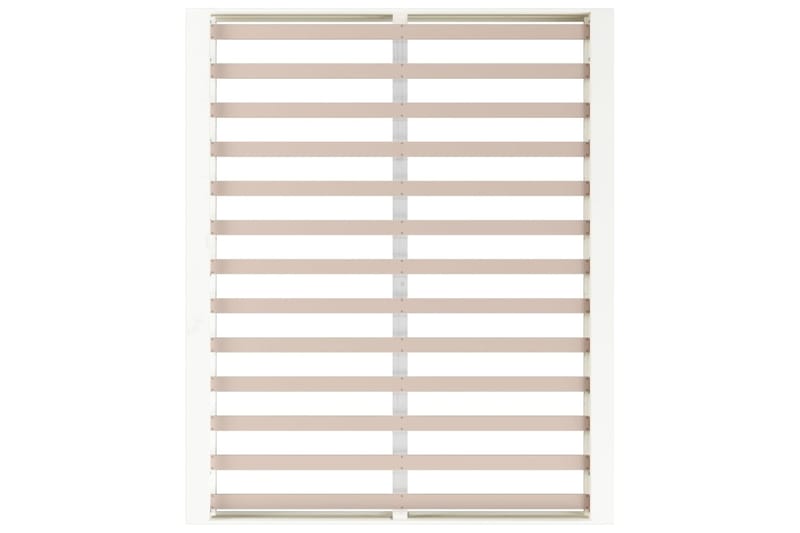 beBasic Sängynrunko valkoinen 150x200 cm 5FT King Size täysi puu - Valkoinen - Huonekalut - Sänky - Sänkykehikot & sängynrungot
