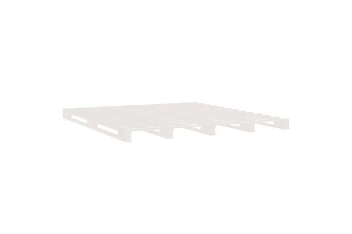 beBasic Sängynrunko valkoinen 150x200 cm täysi mänty 5FT King Size - Valkoinen - Sänkykehikot & sängynrungot