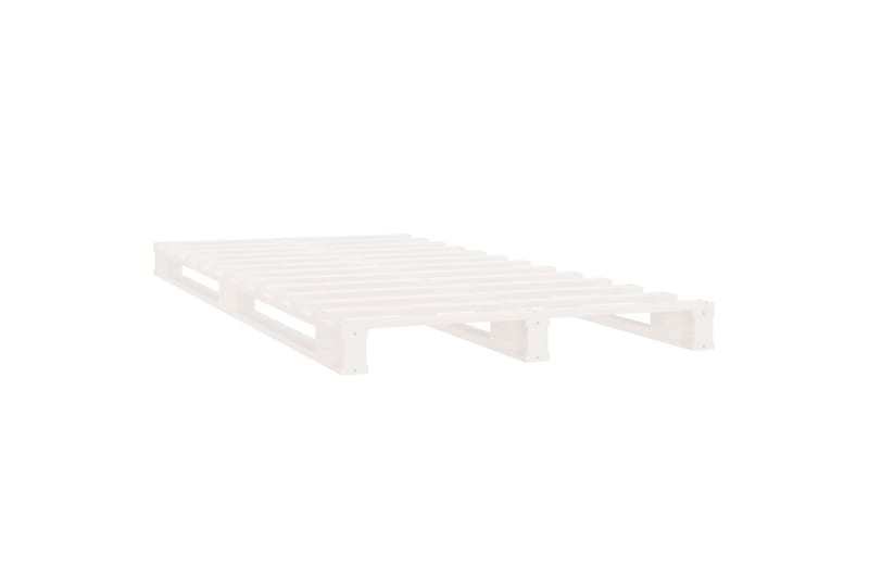 beBasic Sängynrunko valkoinen 75x190 cm täysi mänty 2FT6 Small Single - Valkoinen - Huonekalut - Sänky - Sänkykehikot & sängynrungot