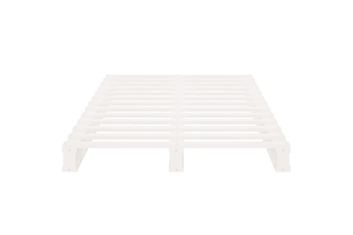 beBasic Sängynrunko valkoinen 75x190 cm täysi mänty 2FT6 Small Single - Valkoinen - Sänkykehikot & sängynrungot